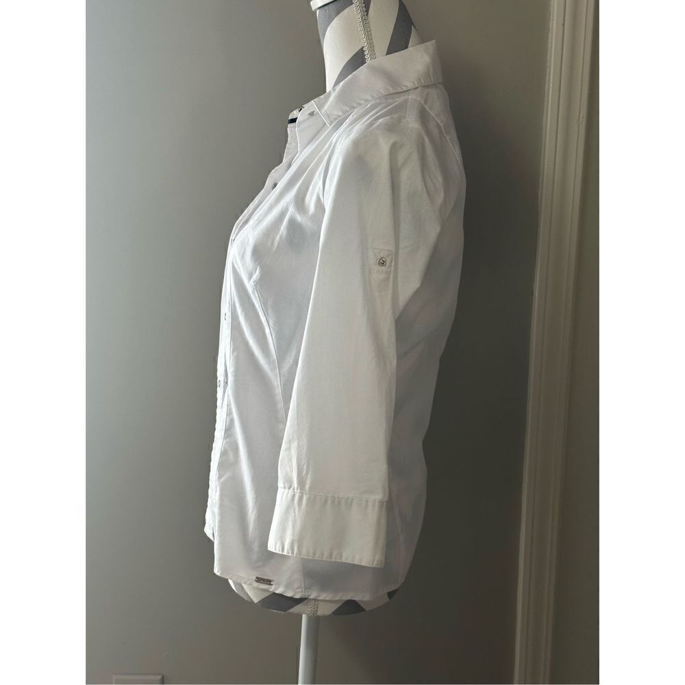 Dalia Collection functional white blouse - Picture 3 of 11